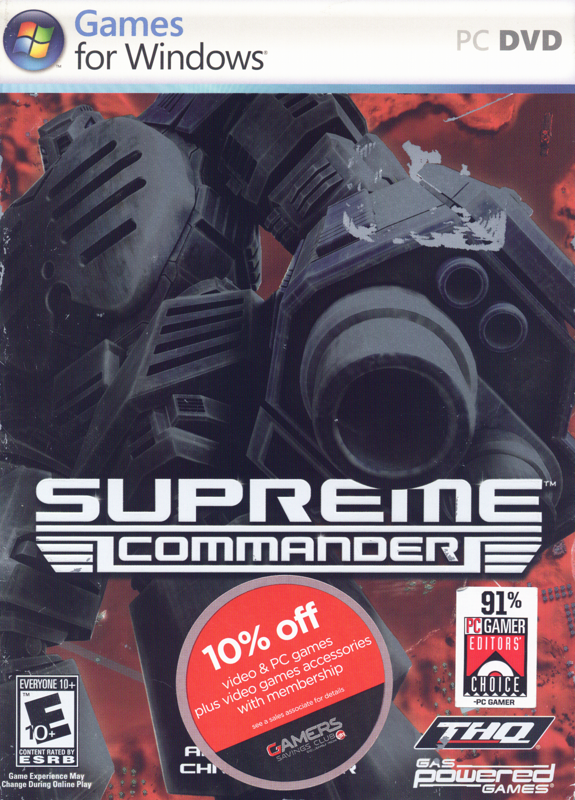Supreme Commander box art for Xbox 360